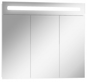 Шкаф-зеркало Аврора 80 с подсветкой LED Домино (DV8009HZ) в Чебаркуле - chebarkul.ok-mebel.com | фото