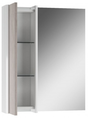Шкаф-зеркало Uno 60 Дуб серый левый/правый Домино (DU1503HZ) в Чебаркуле - chebarkul.ok-mebel.com | фото 3