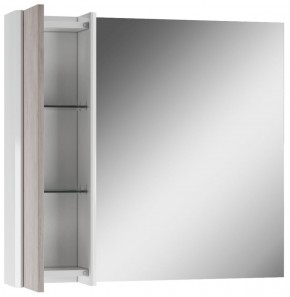 Шкаф-зеркало Uno 80 Дуб серый левый/правый Домино (DU1504HZ) в Чебаркуле - chebarkul.ok-mebel.com | фото 4