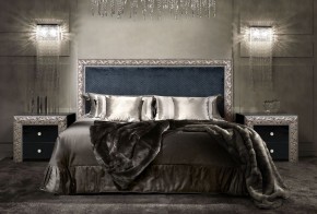 Спальный гарнитур Тиффани Premium черная/серебро в Чебаркуле - chebarkul.ok-mebel.com | фото 2