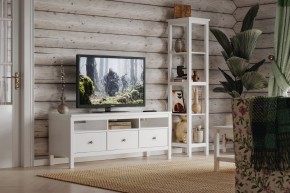 Стеллаж 420 Кантри, массив сосны, цвет белый в Чебаркуле - chebarkul.ok-mebel.com | фото 4