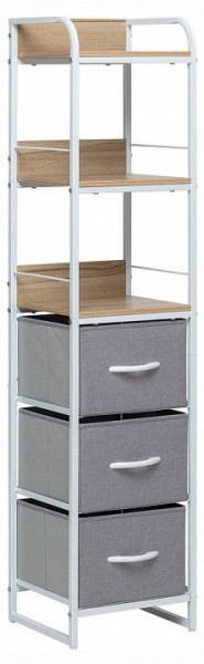 Стеллаж комбинированный Ноа в Чебаркуле - chebarkul.ok-mebel.com | фото