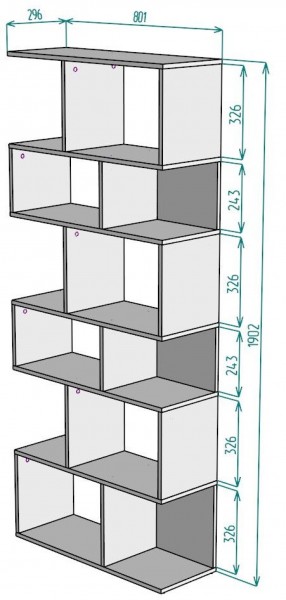 Стеллаж S7 1902х801х296 в Чебаркуле - chebarkul.ok-mebel.com | фото 2