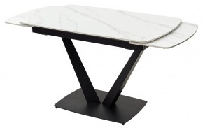 Стол ALATRI 120 MATT WHITE MARBLE SOLID CERAMIC / BLACK, ®DISAUR в Чебаркуле - chebarkul.ok-mebel.com | фото 8