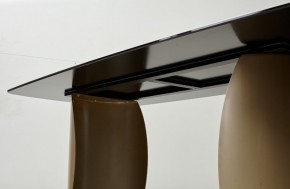 Стол BRONTE 220 KL-188 Контрастный мрамор матовый, итальянская керамика/ Шампань, ®DISAUR в Чебаркуле - chebarkul.ok-mebel.com | фото 6