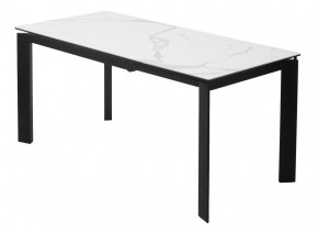 Стол CORNER 120 HIGH GLOSS STATUARIO керамика, стекло/ черный каркас, ®DISAUR в Чебаркуле - chebarkul.ok-mebel.com | фото 6