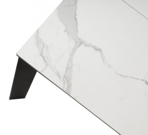 Стол CORNER 120 HIGH GLOSS STATUARIO керамика, стекло/ черный каркас, ®DISAUR в Чебаркуле - chebarkul.ok-mebel.com | фото 8