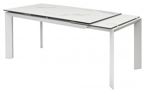Стол CREMONA 140 HIGH GLOSS STATUARIO Белый мрамор глянцевый, керамика/ белый каркас, ®DISAUR в Чебаркуле - chebarkul.ok-mebel.com | фото 7
