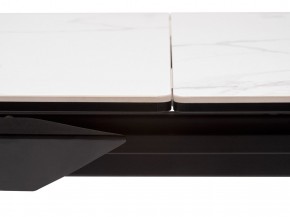Стол CREMONA 140 MATTE STATUARIO Белый мрамор матовый, керамика/ черный каркас, ®DISAUR в Чебаркуле - chebarkul.ok-mebel.com | фото 4