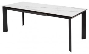 Стол CREMONA 140 MATTE STATUARIO Белый мрамор матовый, керамика/ черный каркас, ®DISAUR в Чебаркуле - chebarkul.ok-mebel.com | фото 5