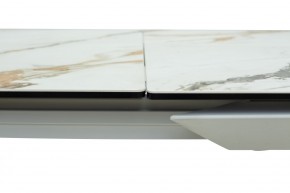 Стол CREMONA 160 KL-188 Контрастный мрамор / белый каркас, ®DISAUR в Чебаркуле - chebarkul.ok-mebel.com | фото 5