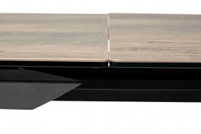 Стол CREMONA 180 KL-61 Под дерево, итальянская керамика / черный каркас, ®DISAUR в Чебаркуле - chebarkul.ok-mebel.com | фото 4