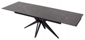 Стол FORIO 160 MATT BLACK MARBLE SOLID CERAMIC / BLACK, ®DISAUR в Чебаркуле - chebarkul.ok-mebel.com | фото 5