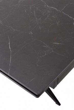 Стол FORIO 160 MATT BLACK MARBLE SOLID CERAMIC / BLACK, ®DISAUR в Чебаркуле - chebarkul.ok-mebel.com | фото 9