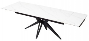Стол FORIO 160 MATT WHITE MARBLE SOLID CERAMIC / BLACK, ®DISAUR в Чебаркуле - chebarkul.ok-mebel.com | фото 7
