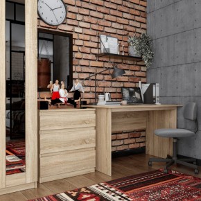 Стол КАСТОР письменный 120х65, цвет Дуб Сонома в Чебаркуле - chebarkul.ok-mebel.com | фото 3