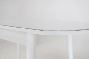 Стол раскладной со стеклом (опоры массив цилиндрический) "Хоста" в Чебаркуле - chebarkul.ok-mebel.com | фото 6