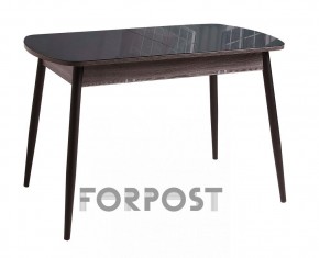 Стол раздвижной со стеклянной столешницей (BLACK, WHITE) в Чебаркуле - chebarkul.ok-mebel.com | фото 1