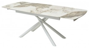 Стол RIVOLI 140 GLOSS LUXURY PANDORA SOLID CERAMIC / WHITE, ®DISAUR в Чебаркуле - chebarkul.ok-mebel.com | фото 5