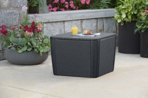 Стол-сундук Лузон Плюс (Luzon Plus Flat Wicker), графит в Чебаркуле - chebarkul.ok-mebel.com | фото 1