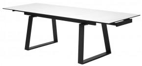 Стол VASTO 180 MARBLES KL-99 Белый мрамор матовый, итальянская керамика/ черный каркас, ®DISAUR в Чебаркуле - chebarkul.ok-mebel.com | фото 9