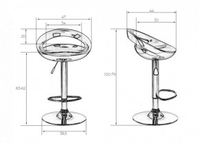 Стул барный DOBRIN DISCO LM-1010 (белый) в Чебаркуле - chebarkul.ok-mebel.com | фото 2