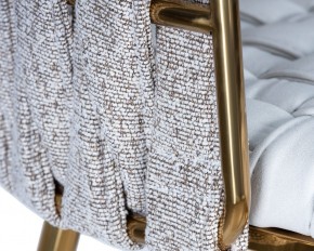 Стул барный DOBRIN EMMA GOLD, белый PU (T-01), белая ткань (F-49) в Чебаркуле - chebarkul.ok-mebel.com | фото 7