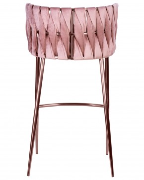 Стул барный DOBRIN EMMA ROSE GOLD, розовый велюр (VF-10) в Чебаркуле - chebarkul.ok-mebel.com | фото 5