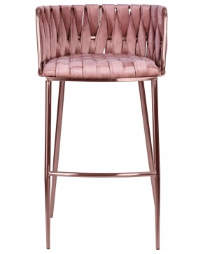 Стул барный DOBRIN EMMA ROSE GOLD, розовый велюр (VF-10) в Чебаркуле - chebarkul.ok-mebel.com | фото 6