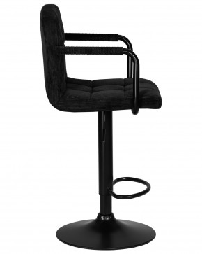 Стул барный DOBRIN KRUGER ARM BLACK, черный вельвет (LAR-E2041-52) в Чебаркуле - chebarkul.ok-mebel.com | фото 3
