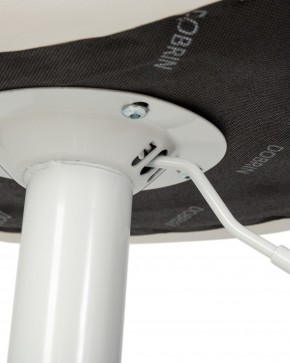 Стул барный DOBRIN TAILOR WHITE, белый PU в Чебаркуле - chebarkul.ok-mebel.com | фото 7