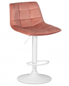 Стул барный DOBRIN TAILOR WHITE, пудрово-розовый велюр (MJ9-32) в Чебаркуле - chebarkul.ok-mebel.com | фото