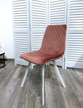 Стул DAIQUIRI BLUVEL-52 PINK / белый каркас, велюр М-City в Чебаркуле - chebarkul.ok-mebel.com | фото 7