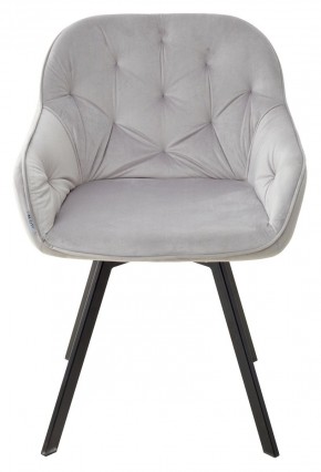 Стул GALE 360 град. поворот. BLUVEL-03 LIGHT GREY, велюр/ черный каркас, М-City в Чебаркуле - chebarkul.ok-mebel.com | фото 3