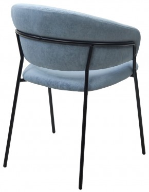 Стул ГЕММА, цвет RAIN 13 blue, велюр / черный каркас М-City в Чебаркуле - chebarkul.ok-mebel.com | фото 9