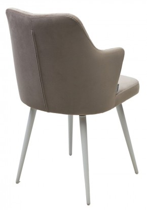 Стул HERMAN 360 град. ЛАТТЕ #25, велюр / белый каркас М-City в Чебаркуле - chebarkul.ok-mebel.com | фото 5