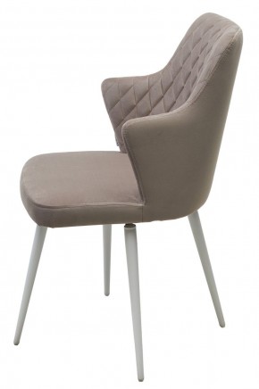 Стул HERMAN 360 град. ЛАТТЕ #25, велюр / белый каркас М-City в Чебаркуле - chebarkul.ok-mebel.com | фото 6
