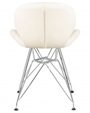 Стул обеденный DOBRIN BUTTERFLY CHROME, ножки хром, цвет кремовый в Чебаркуле - chebarkul.ok-mebel.com | фото 5