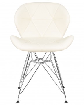 Стул обеденный DOBRIN BUTTERFLY CHROME, ножки хром, цвет кремовый в Чебаркуле - chebarkul.ok-mebel.com | фото 6