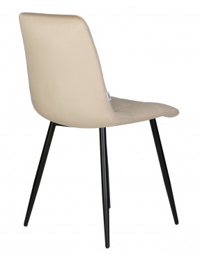 Стул обеденный DOBRIN CHILLY, Бежевый Holland 07, основание черный в Чебаркуле - chebarkul.ok-mebel.com | фото 5