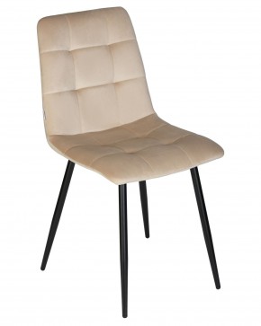 Стул обеденный DOBRIN CHILLY, Бежевый Holland 07, основание черный в Чебаркуле - chebarkul.ok-mebel.com | фото 8