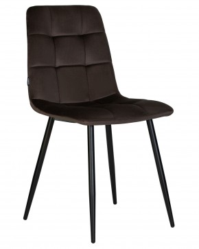 Стул обеденный DOBRIN CHILLY, Эспрессо Holland 74, основание черное в Чебаркуле - chebarkul.ok-mebel.com | фото
