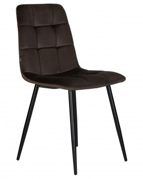 Стул обеденный DOBRIN CHILLY, Эспрессо Holland 74, основание черное в Чебаркуле - chebarkul.ok-mebel.com | фото 3