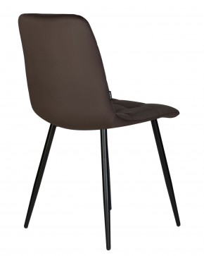 Стул обеденный DOBRIN CHILLY, Эспрессо Holland 74, основание черное в Чебаркуле - chebarkul.ok-mebel.com | фото 5