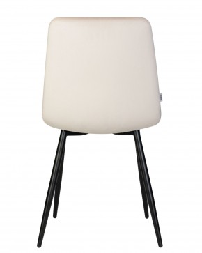 Стул обеденный DOBRIN CHILLY, Кремовый Holland 05, основание черное в Чебаркуле - chebarkul.ok-mebel.com | фото 6