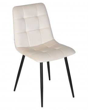 Стул обеденный DOBRIN CHILLY, Кремовый Holland 05, основание черное в Чебаркуле - chebarkul.ok-mebel.com | фото 8