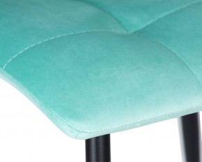 Стул обеденный DOBRIN CHILLY, Мятный Holland 50, основание черное в Чебаркуле - chebarkul.ok-mebel.com | фото 8
