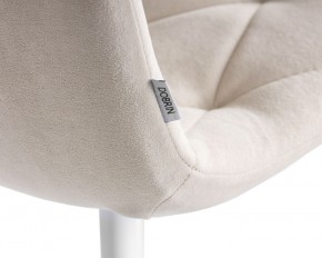 Стул обеденный DOBRIN CHILLY ROMBO, Бежевый Simple 44, основание белое в Чебаркуле - chebarkul.ok-mebel.com | фото 10