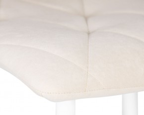 Стул обеденный DOBRIN CHILLY ROMBO, Бежевый Simple 44, основание белое в Чебаркуле - chebarkul.ok-mebel.com | фото 7