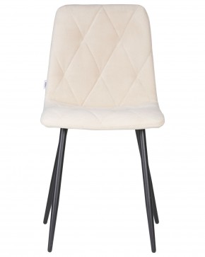 Стул обеденный DOBRIN CHILLY ROMBO, Бежевый Simple 44, основание черный в Чебаркуле - chebarkul.ok-mebel.com | фото 6
